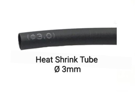 Heat Shrink Tube ø3mm 200m/roll Black
